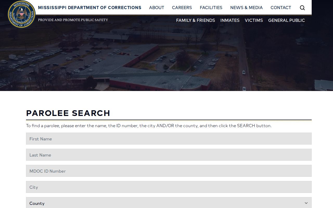 Carroll County parole and probation MDOC parolee search